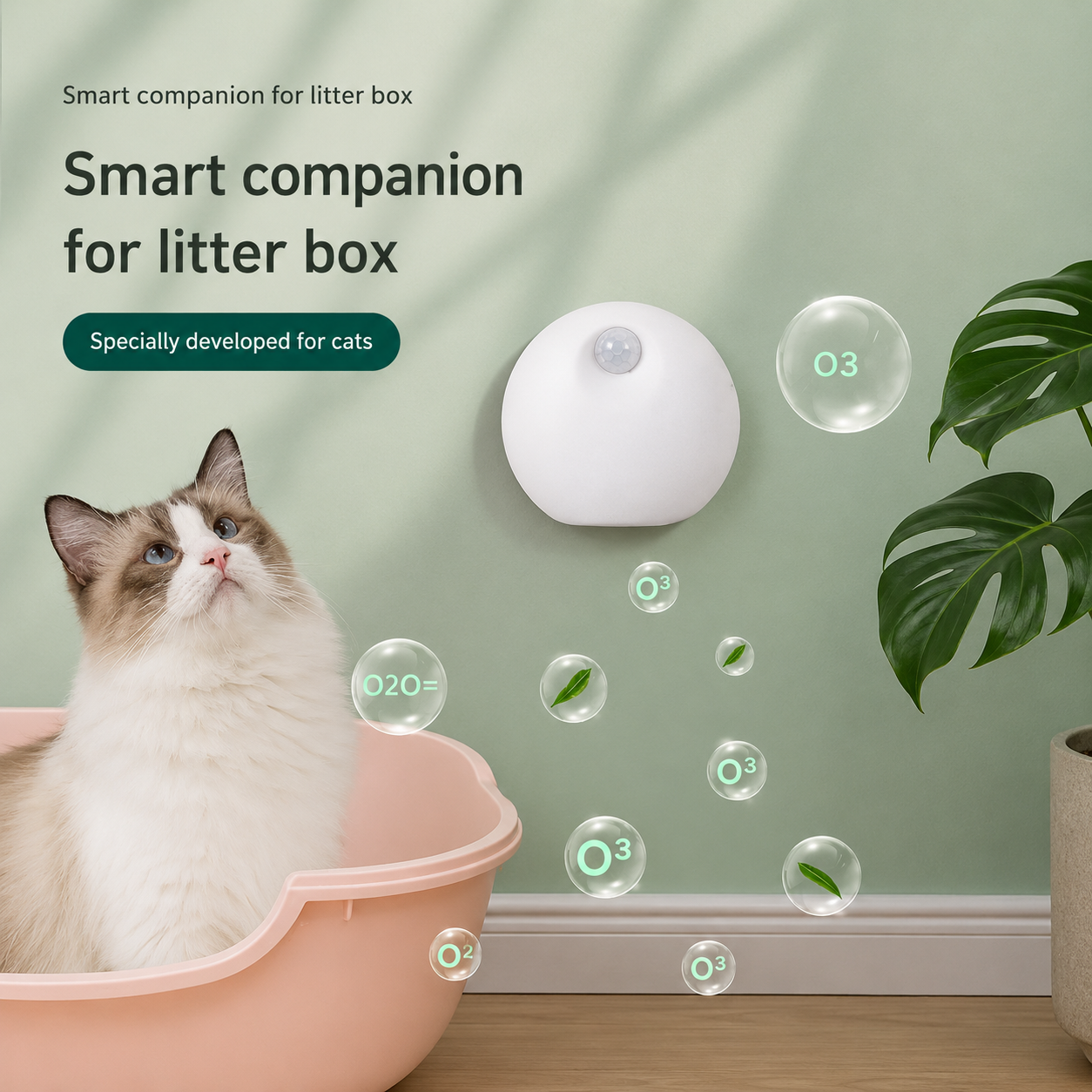 OOLYUT™ Smart Pet Deodorizer & Air Purifier